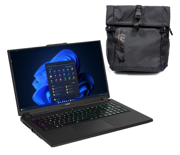 Gigabyte AORUS 7 9KF i5-12500H/32GB/512+1TB/Win11 RTX4060 + Backpack - 1260187 - zdjęcie